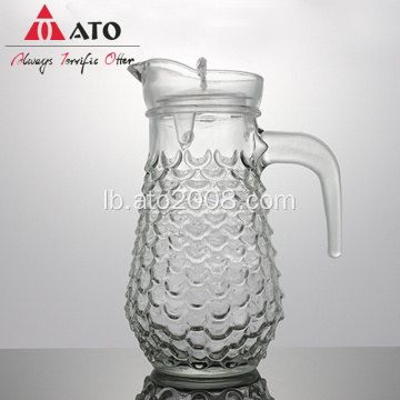 1200ml Fish Skales ausgebrach Glaswaasser Pitcher agestallt